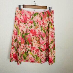 Tommy Hilfiger Floral Pleated MIDI Skirt Size:2